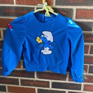 Vintage handmade Smurf shirt